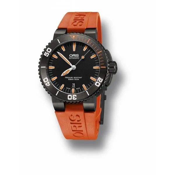 Oris aquis black orange new arrivals